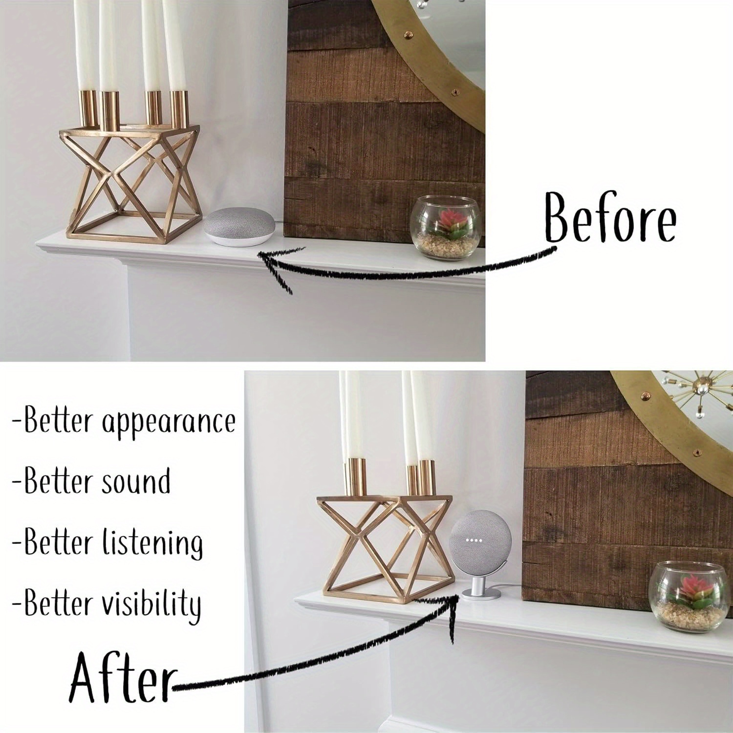 Smart Speaker Display Stand Ho - Google Speaker Nest Audio ulasan dan harga